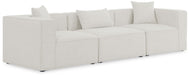 Cube 108" Fabric Upholstered 3pc. Modular Sofa