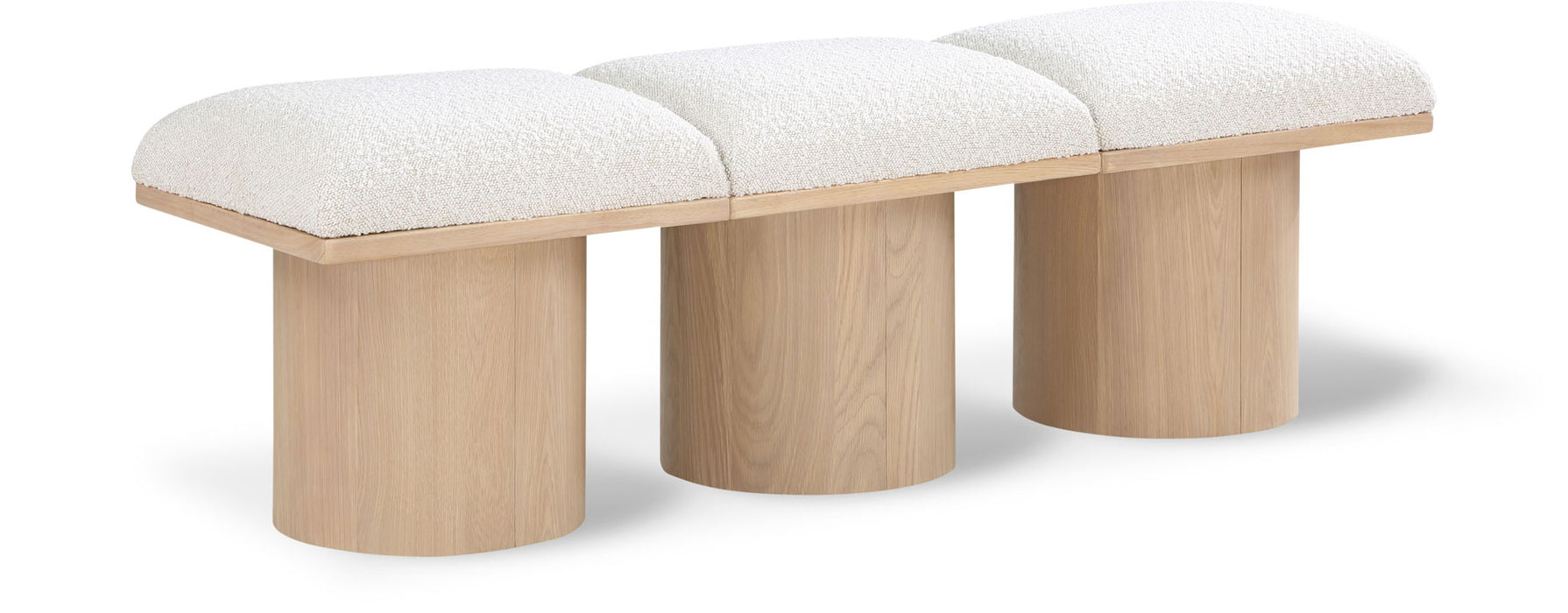 Pavilion Boucle Fabric Upholstered 3pc. Modular Bench