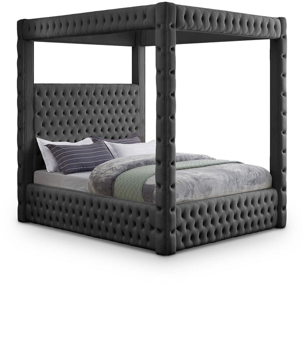 Royal Velvet Upholstered Bed