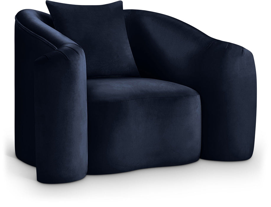 Destin Velvet Upholstered Accent Chair