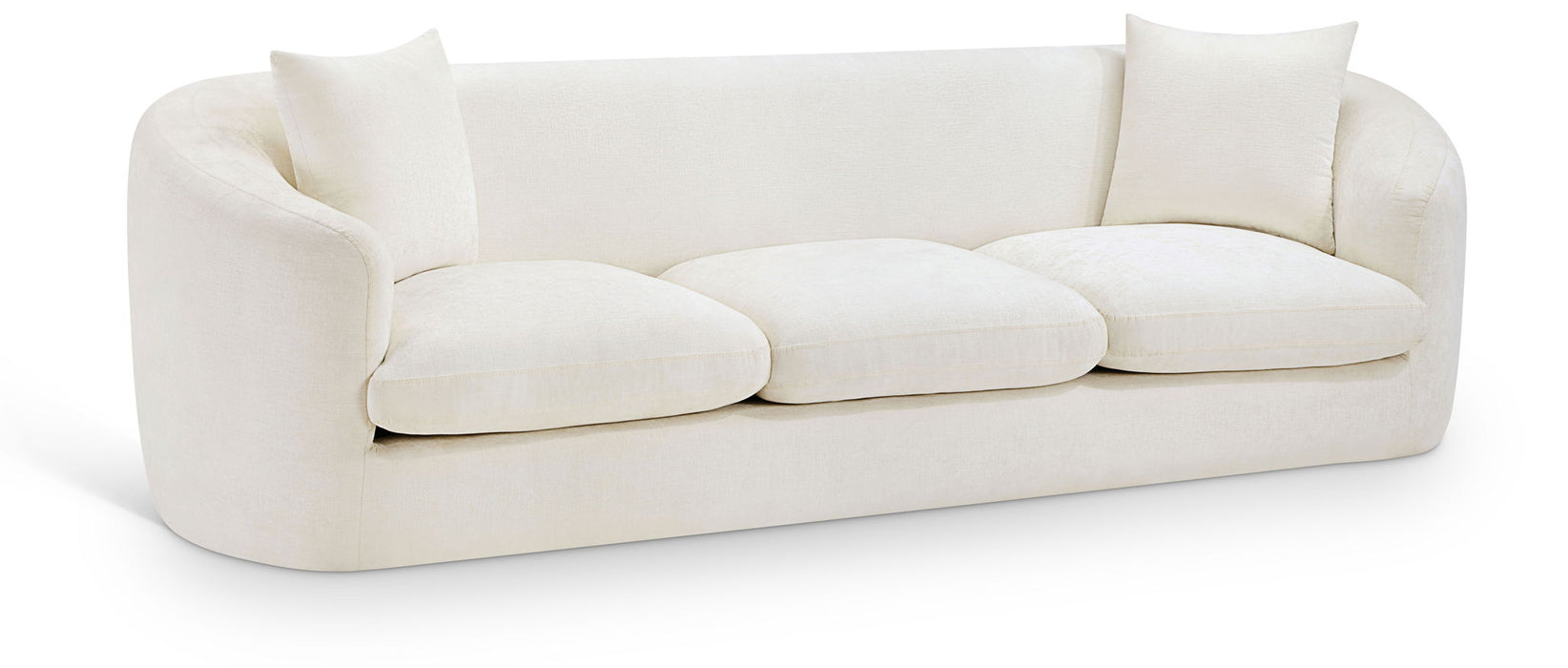 Penelope 92.5" Chenille Fabric Upholstered Sofa