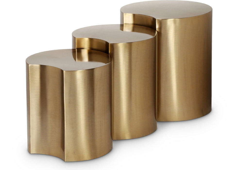 Dimple Iron Nesting 3pc. Modular End / Side Table