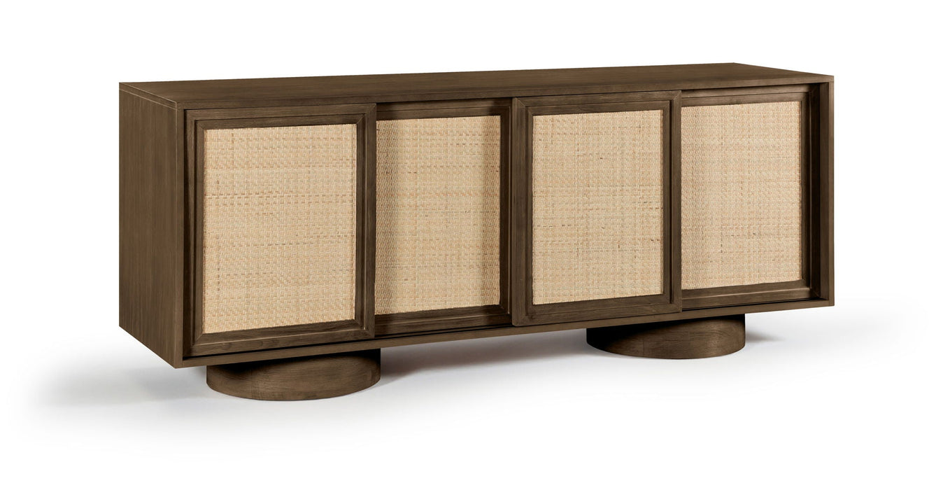 Windsor Solid Wood And Natural Cane Sideboard / Buffet