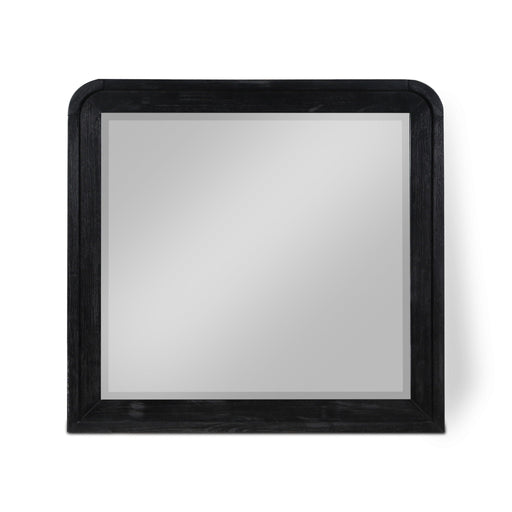 Fluted 38" W X 40" H Solid Wood And Oak Veneer Mirror