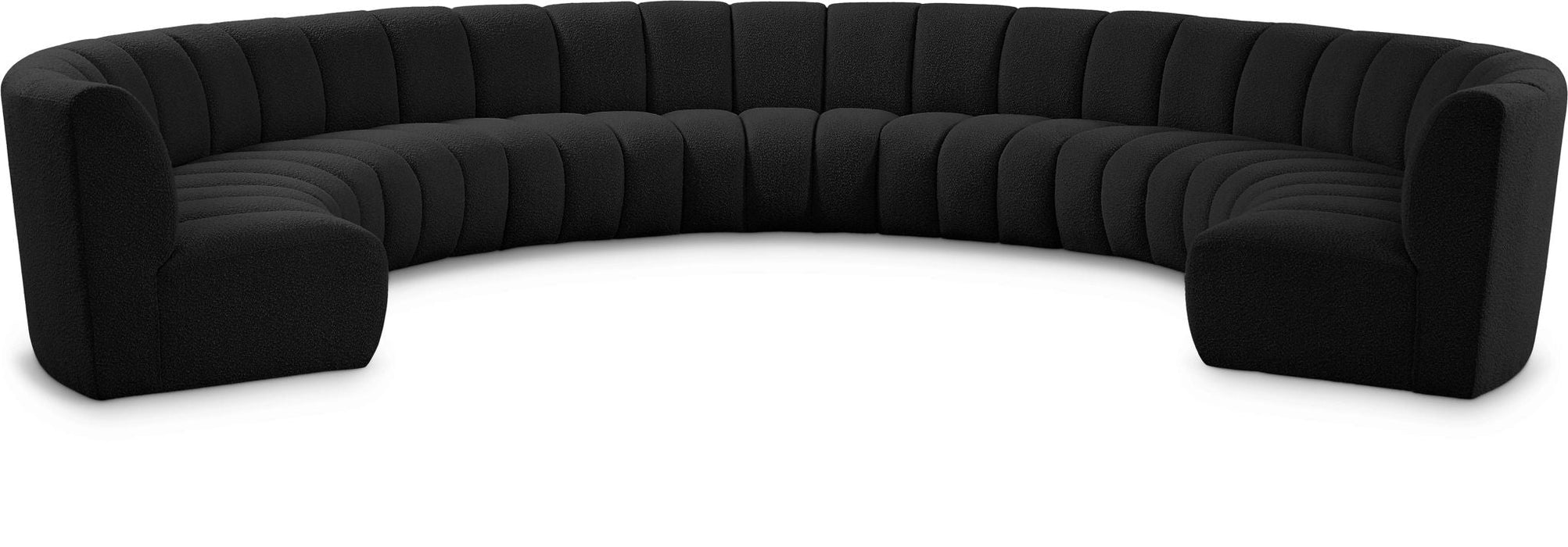 Infinity 178" Boucle Fabric Upholstered 9pc. Modular Sectional