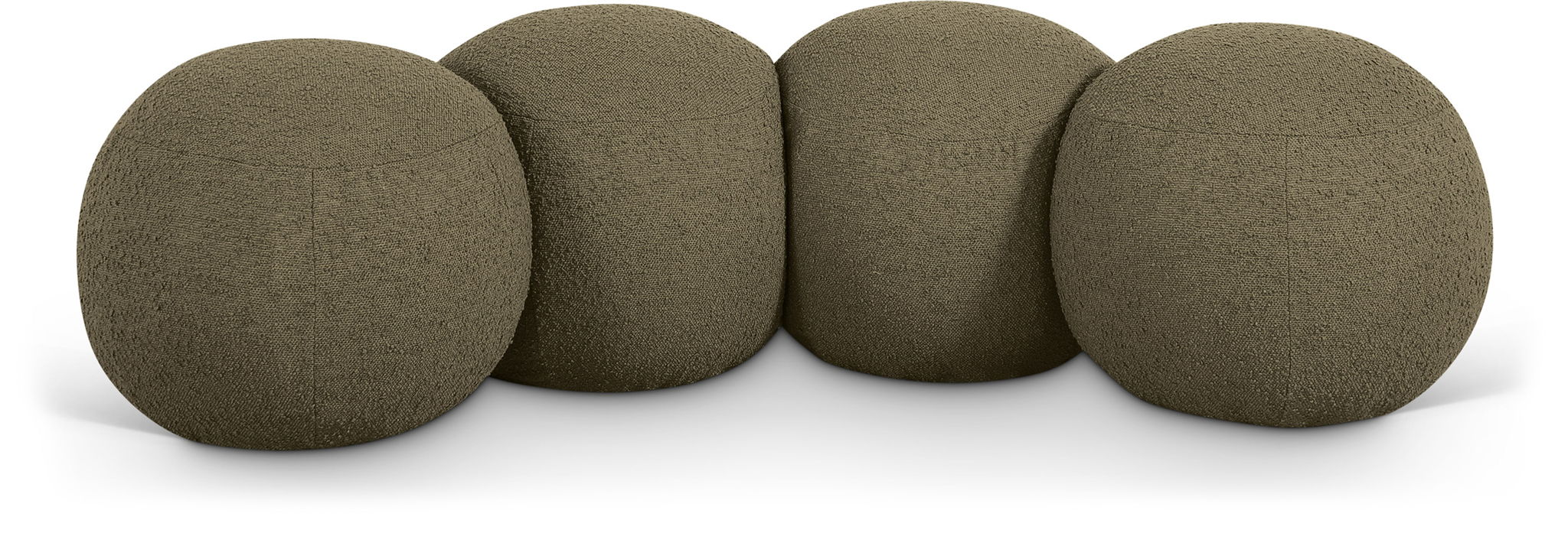 Apollo Boucle Fabric Upholstered Bench