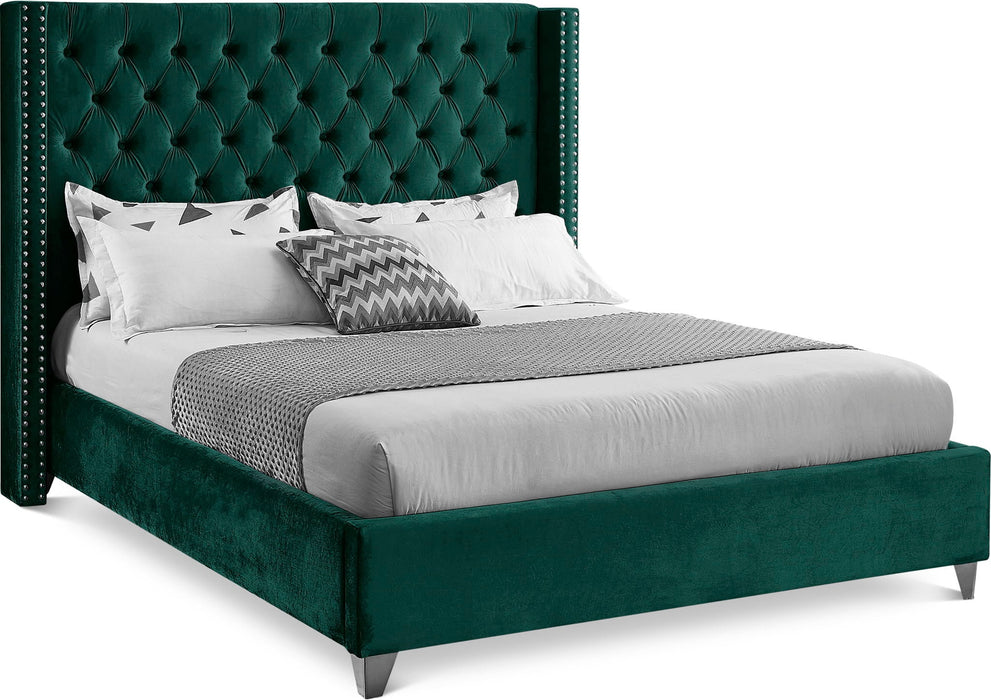 Aiden Velvet Upholstered Bed
