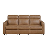 Equinox Power Double Reclining Sofa with Curved Track Arms (8368BRW)
