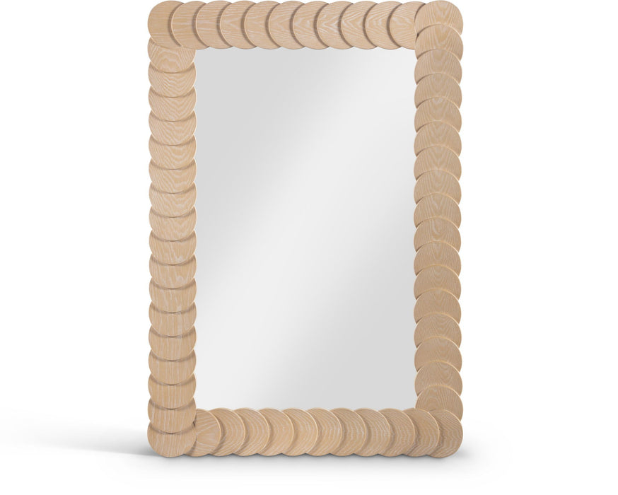 Revolve 32.5" W X 47.5" H Oak Veneer Mirror