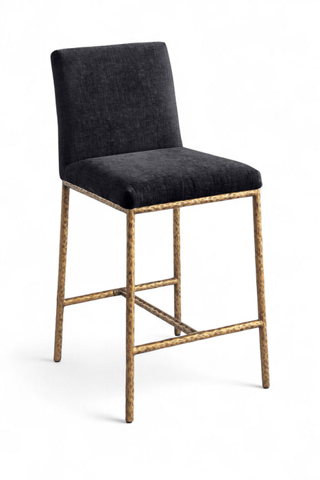 Reeves Chenille Fabric Upholstered Counter Stool