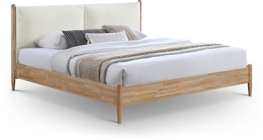 Arbor Fabric Upholstered Bed - Cream