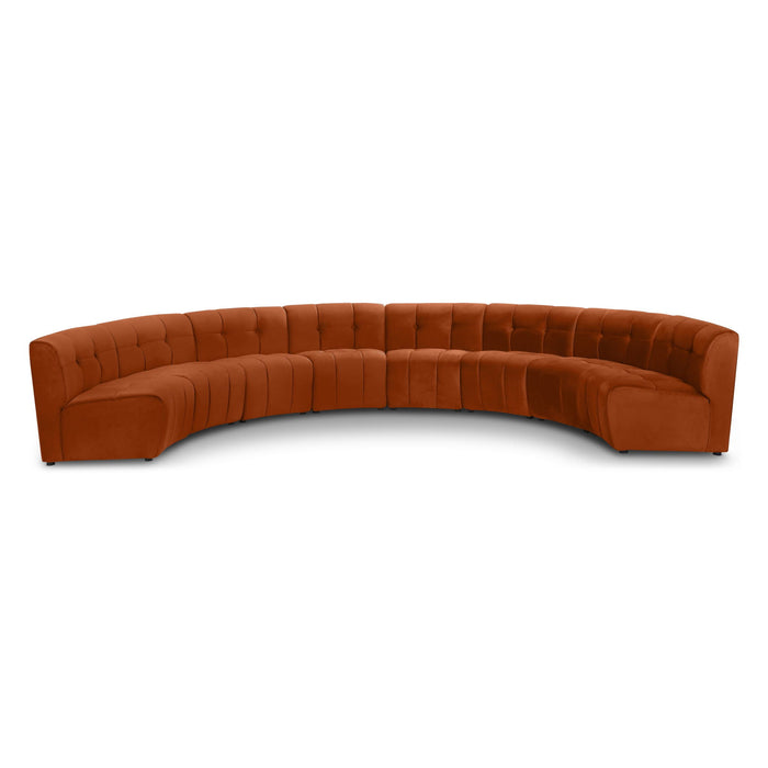 Limitless 174.5" Velvet Upholstered 8pc. Modular Sectional