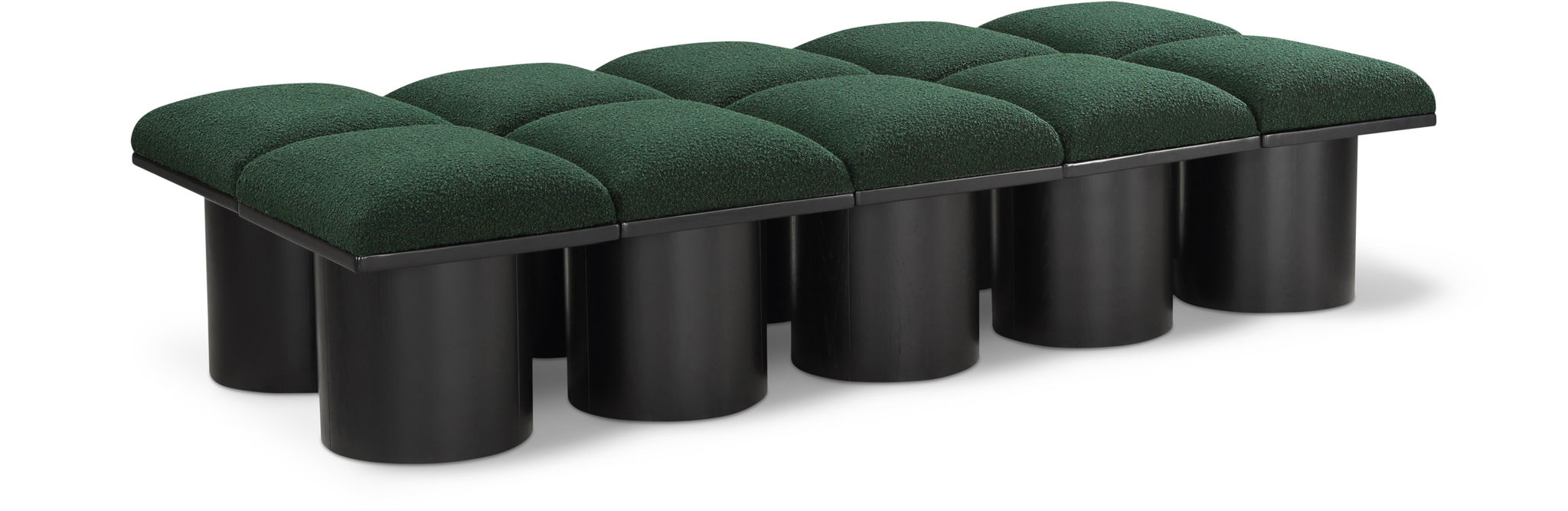 Pavilion Boucle Fabric Upholstered 10pc. Modular Bench