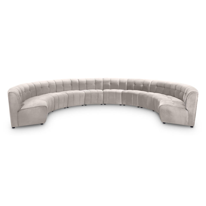 Limitless 177.5" Velvet Upholstered 10pc. Modular Sectional