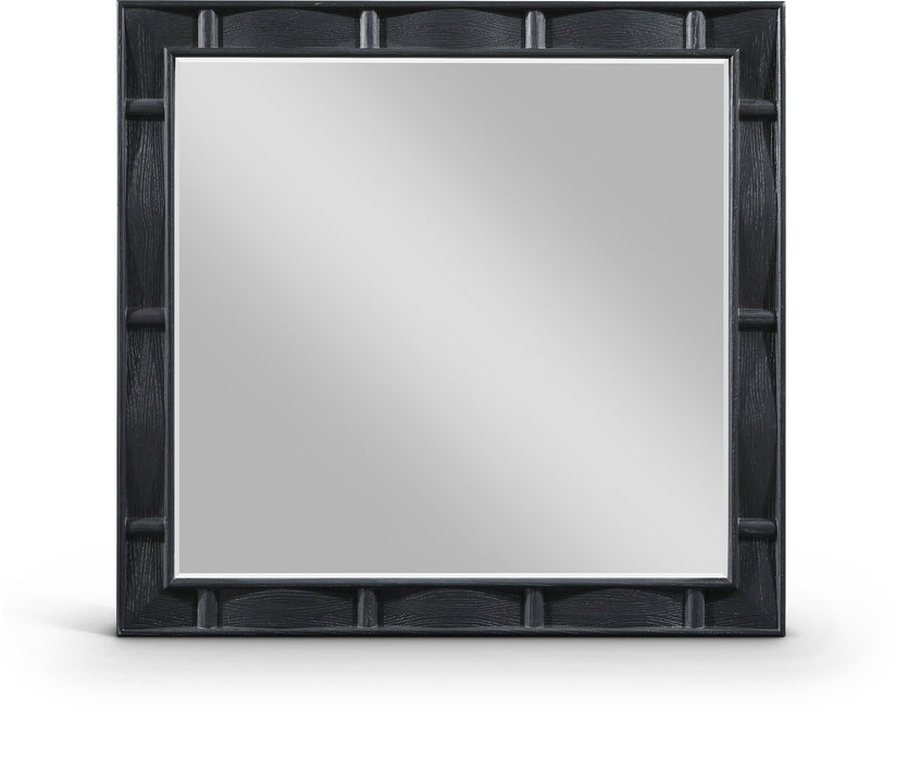 Weave 36" W X 38" H Oak Veneer Mirror