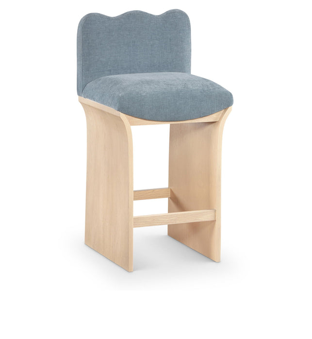 Shaw Chenille Fabric Upholstered Counter Stool