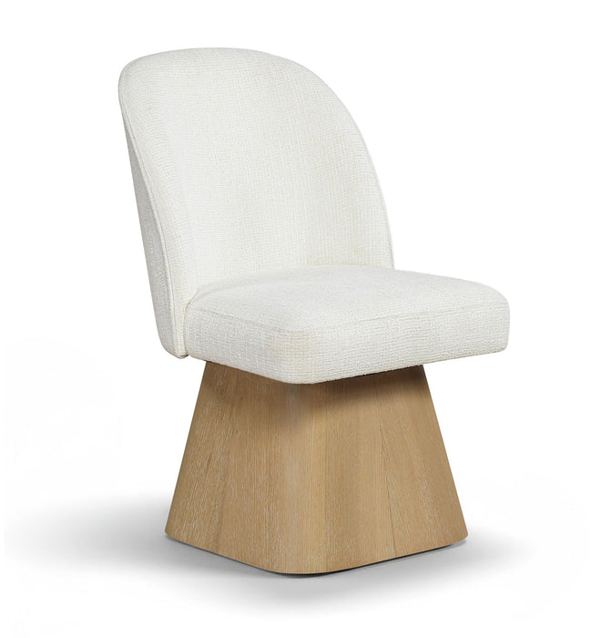 Marlowe Linen Textured Fabric Upholstered Dining Side Chair
