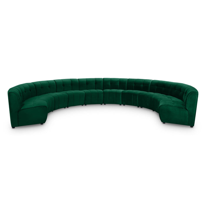 Limitless 177.5" Velvet Upholstered 10pc. Modular Sectional