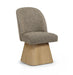 Marlowe Linen Textured Fabric Upholstered Dining Side Chair