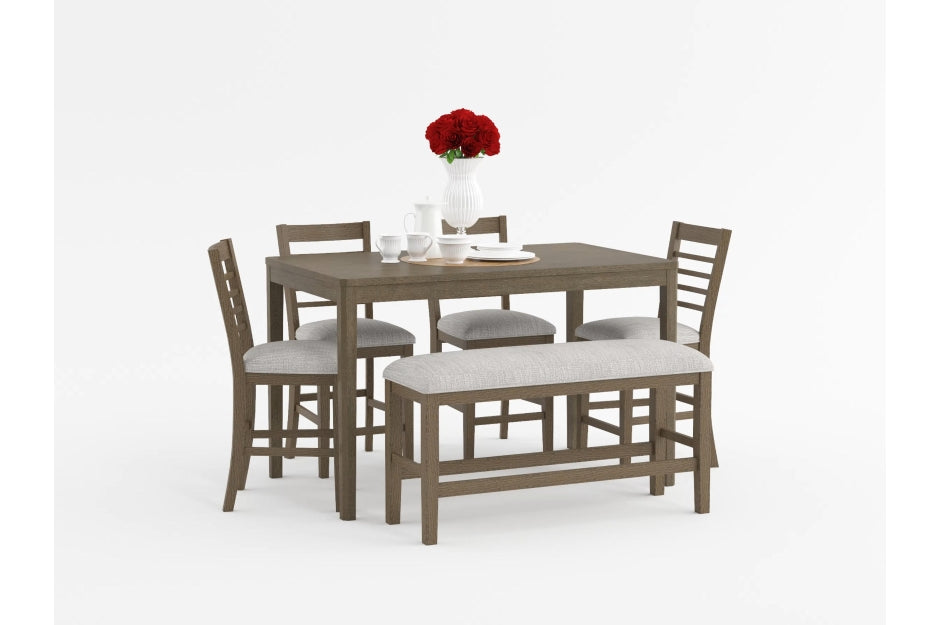 Emilia 6-Piece Pack Counter Height Set