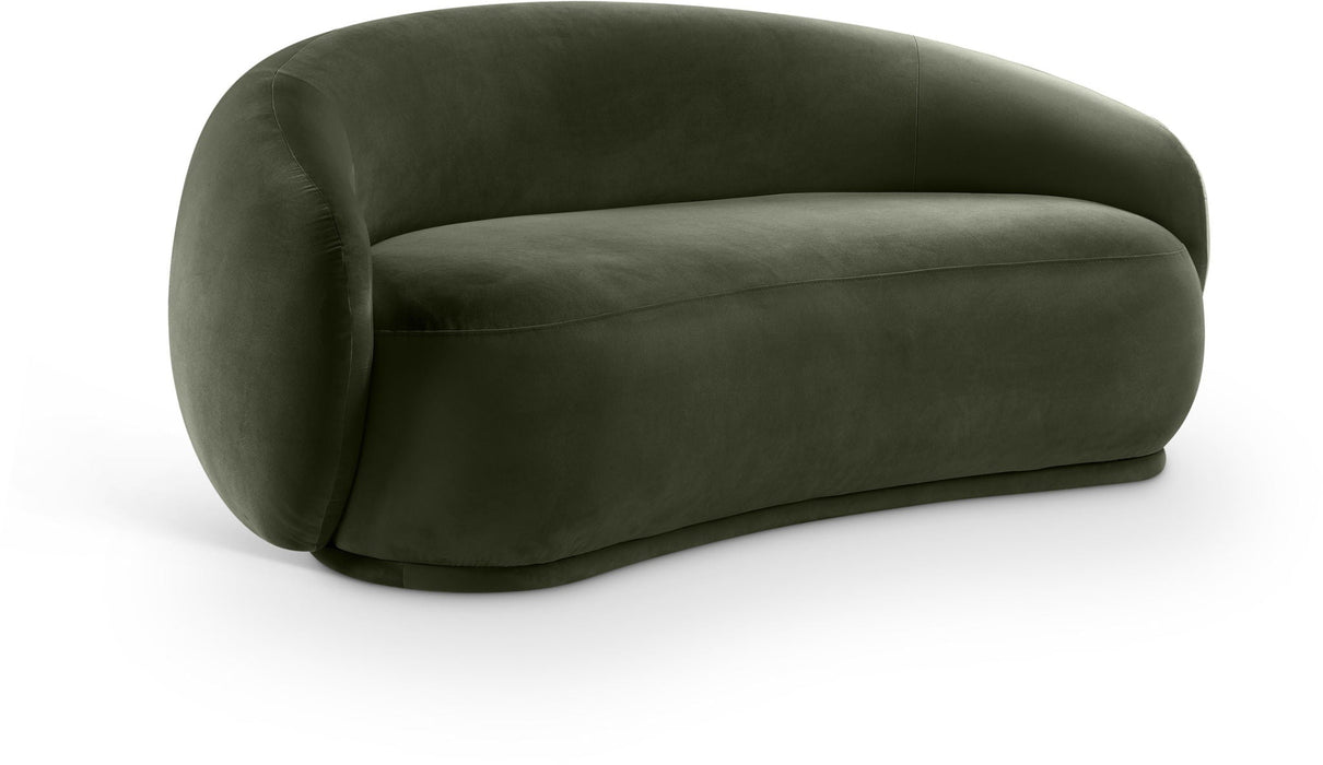 Loveseat tapizado de terciopelo Emery de 77"