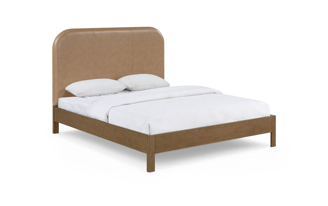 Caswell Vegan Leather Upholstered Bed