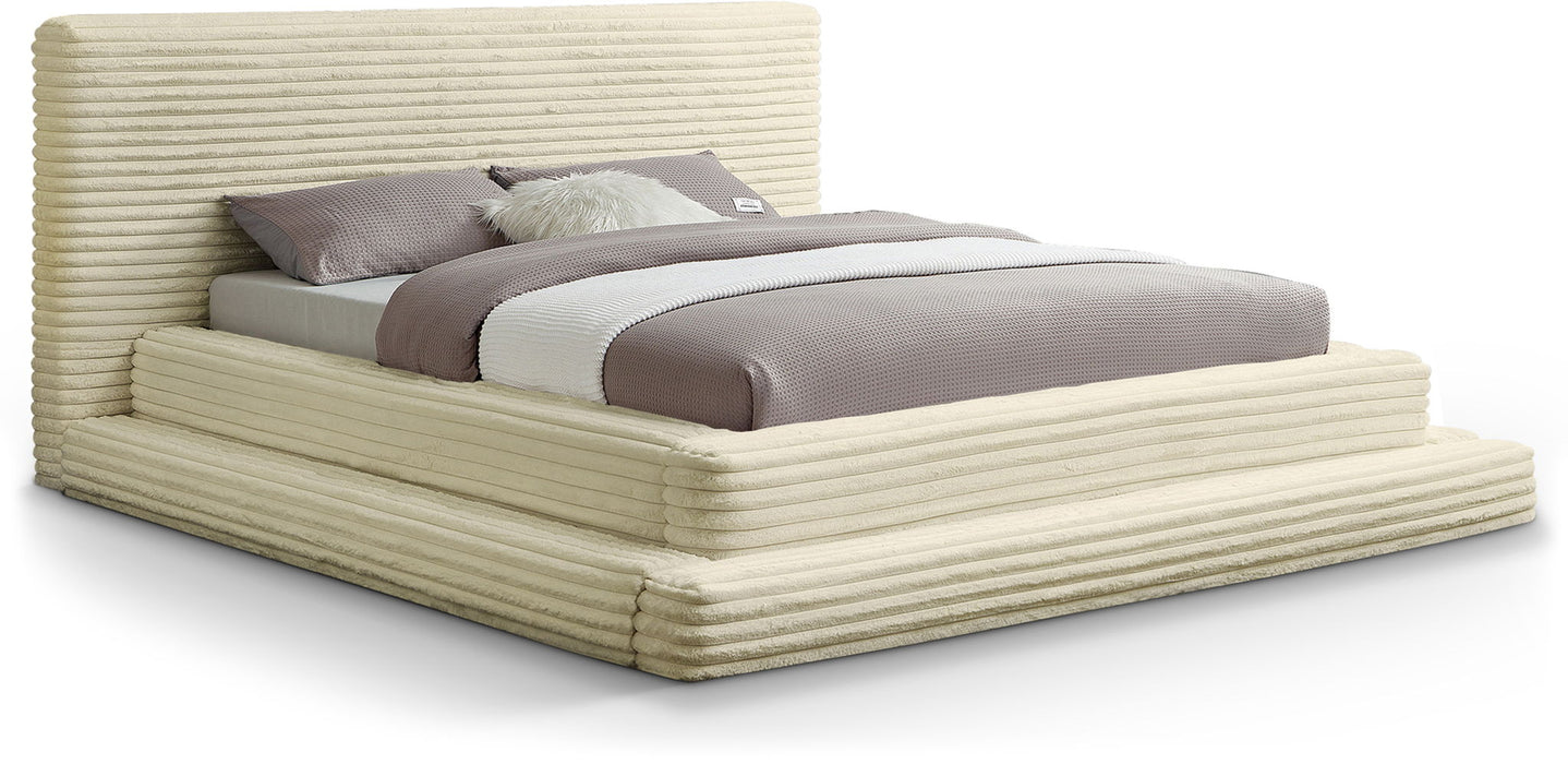 Drew Corduroy Fabric Upholstered Bed