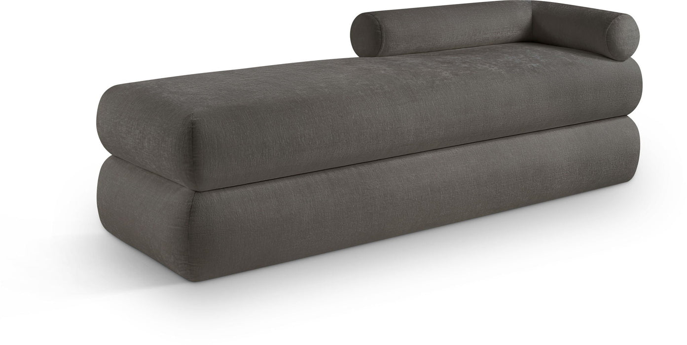 Kennedy Chenille Fabric Upholstered Bench