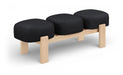 Woodcrest Vegan Leather Upholstered Bench