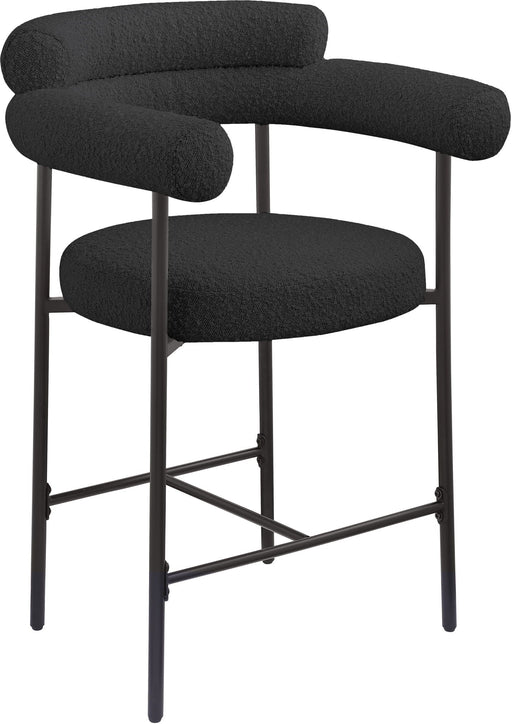Blake Boucle Fabric Upholstered Counter Stool