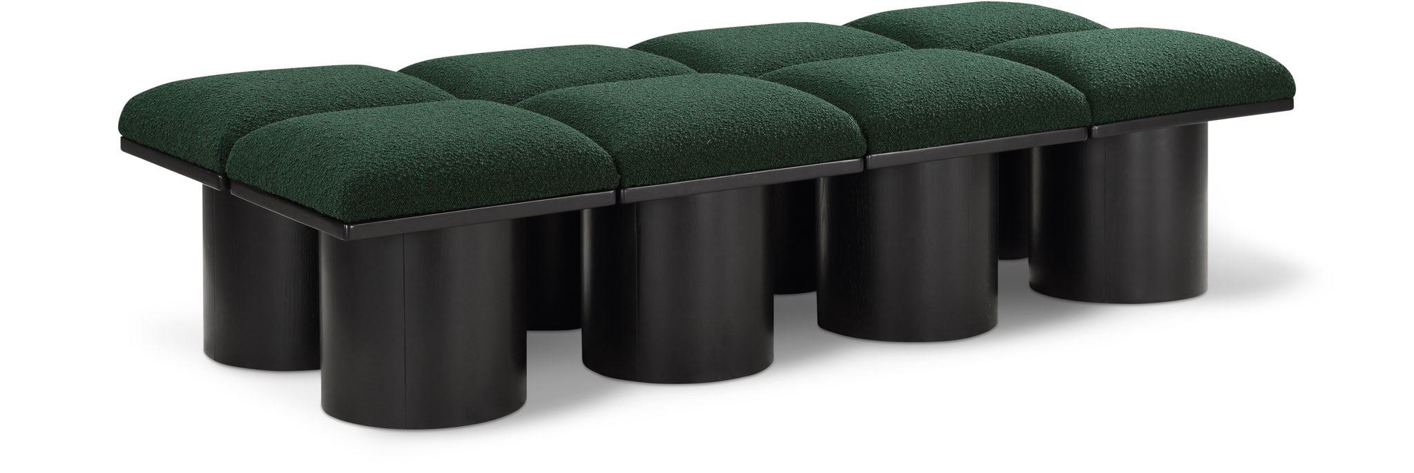 Pavilion Boucle Fabric Upholstered 8pc. Modular Bench