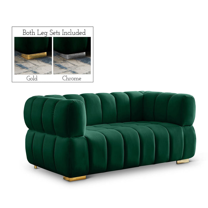 Gwen 68" Velvet Upholstered Loveseat