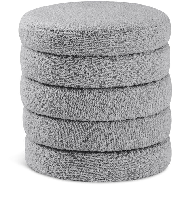 Taburete tapizado de bouclé Aphia