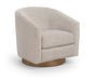 Modra Performance Fabric Upholstered Swivel Chair