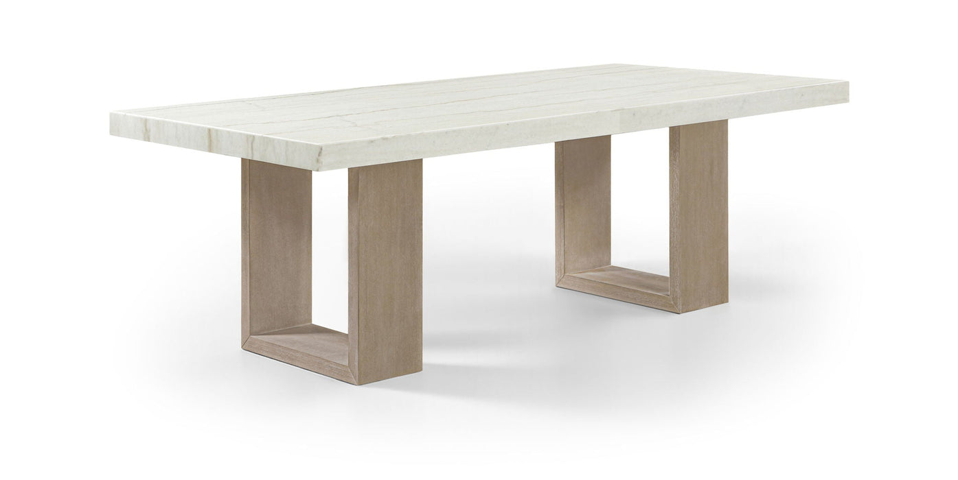 Ananda 84" Genuine Marble Dining Table