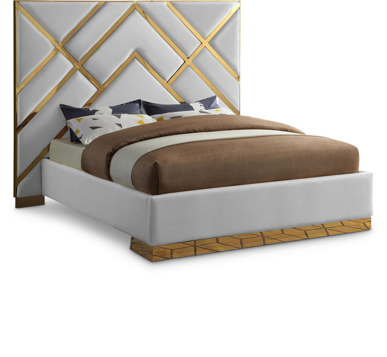 Cama tapizada de terciopelo Vector