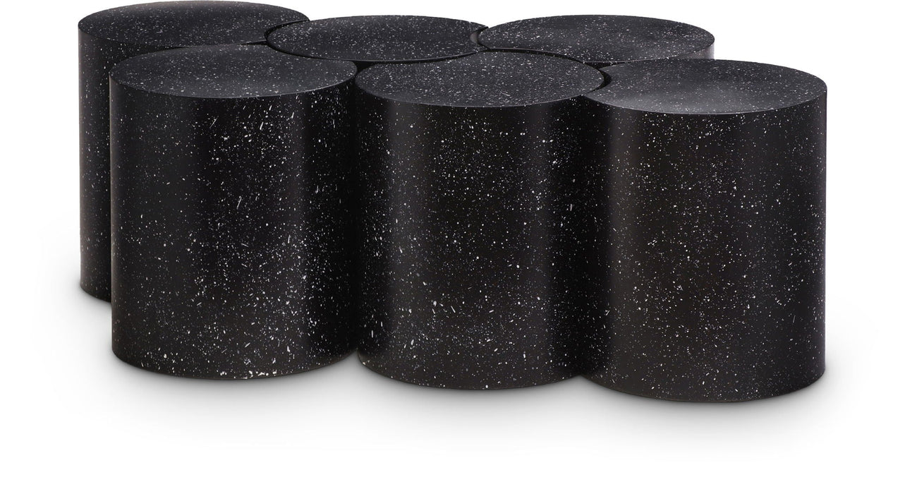 Dimple Terrazzo Pattern Iron Nesting 6pc. Modular Coffee Table