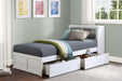 Galen (3) Twin Bookcase Bed with Storage Boxes