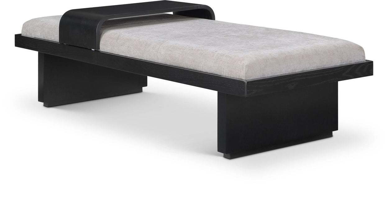 Arlington Chenille Fabric Upholstered Bench