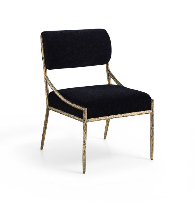 Bastille Chenille Fabric Upholstered Dining Side Chair