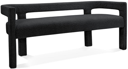 Athena Boucle Fabric Upholstered Bench