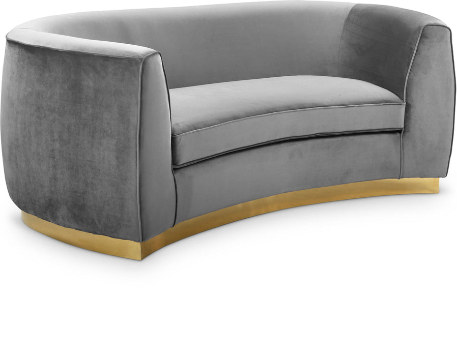 Loveseat tapizado de terciopelo Julian de 70.5"