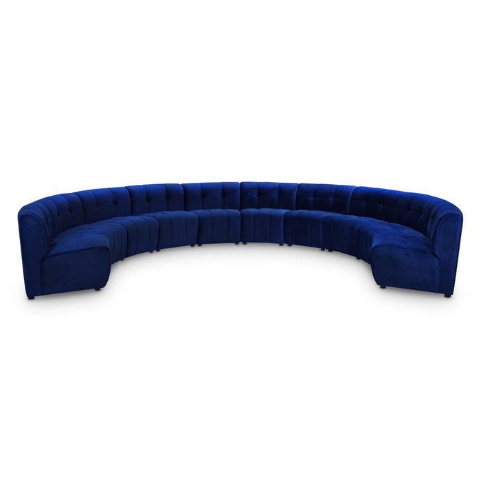 Limitless 177.5" Velvet Upholstered 10pc. Modular Sectional