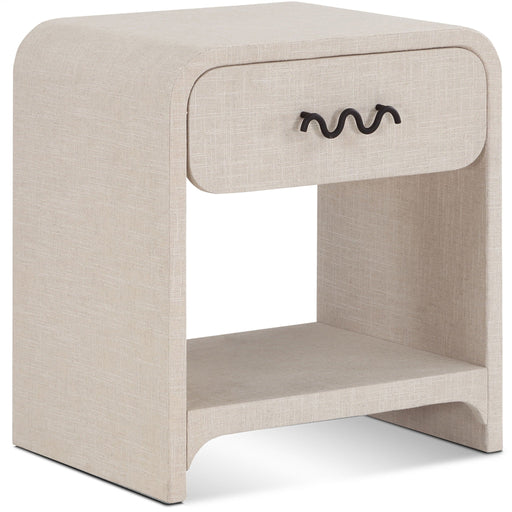 Medley 22" Linen Textured Nightstand / Side Table