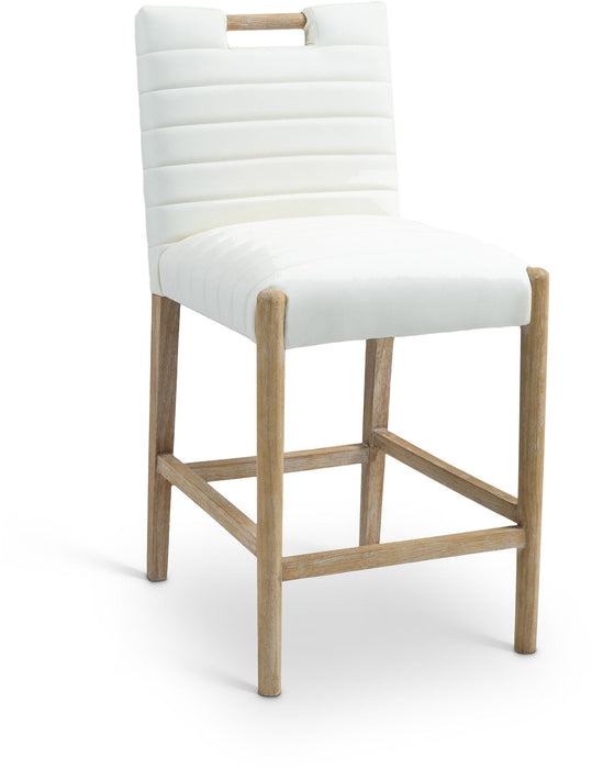 Aimee Vegan Leather Upholstered Counter Stool