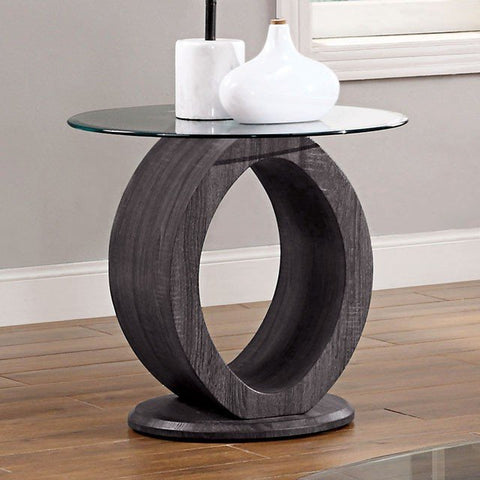 Lodia End Table - Gray