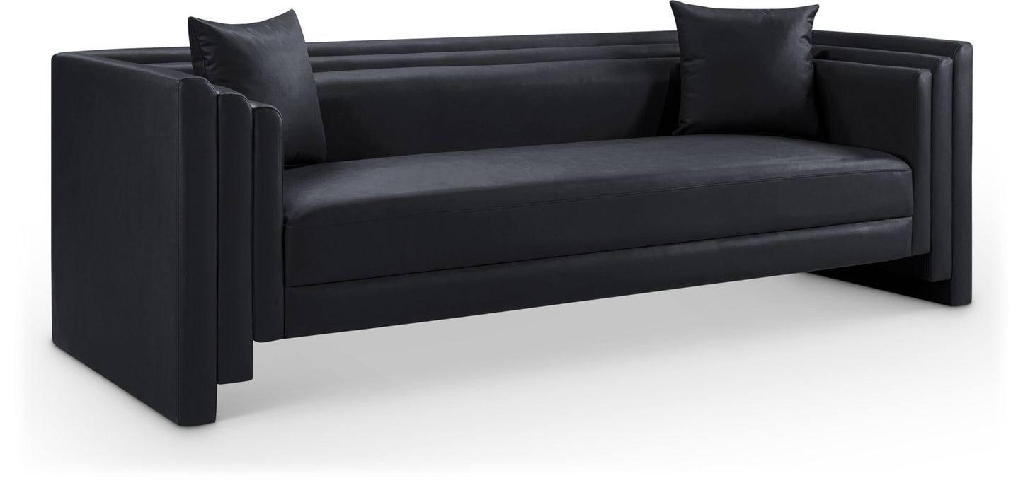 Everett 88.5" Vegan Leather Upholstered Sofa