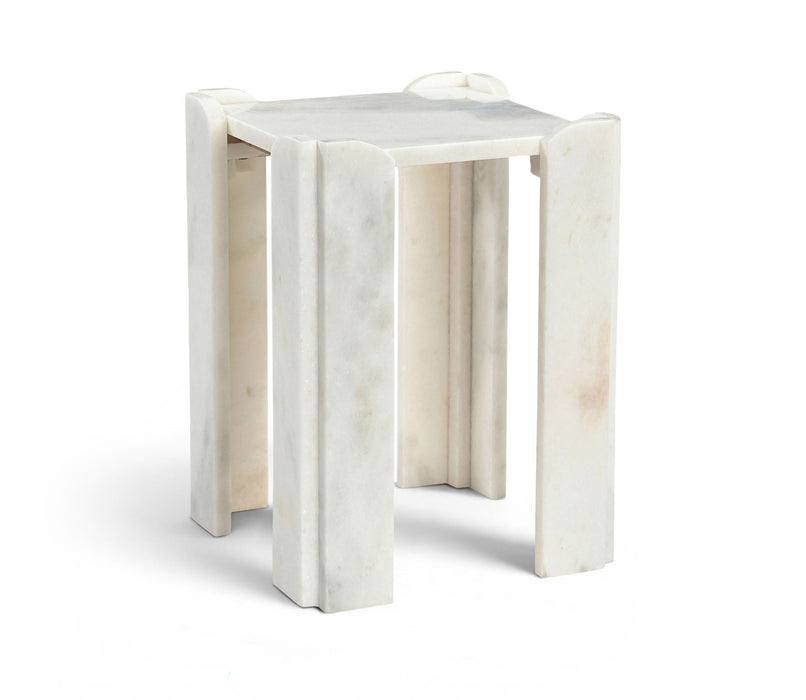 Ravello Genuine Marble End Table