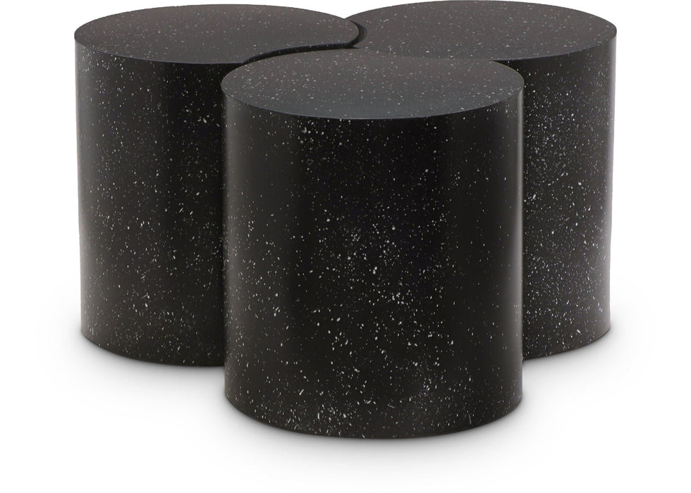Dimple Terrazzo Pattern Iron Nesting 3pc. Modular Coffee Table