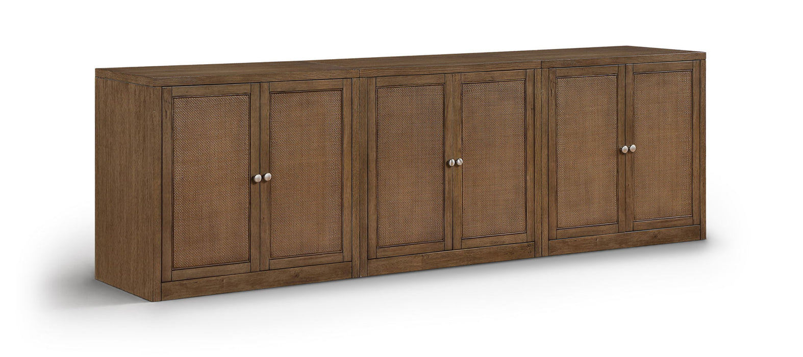 Vero Cane, Solid Wood And Oak Veneer 3pc. Sideboard/Buffet